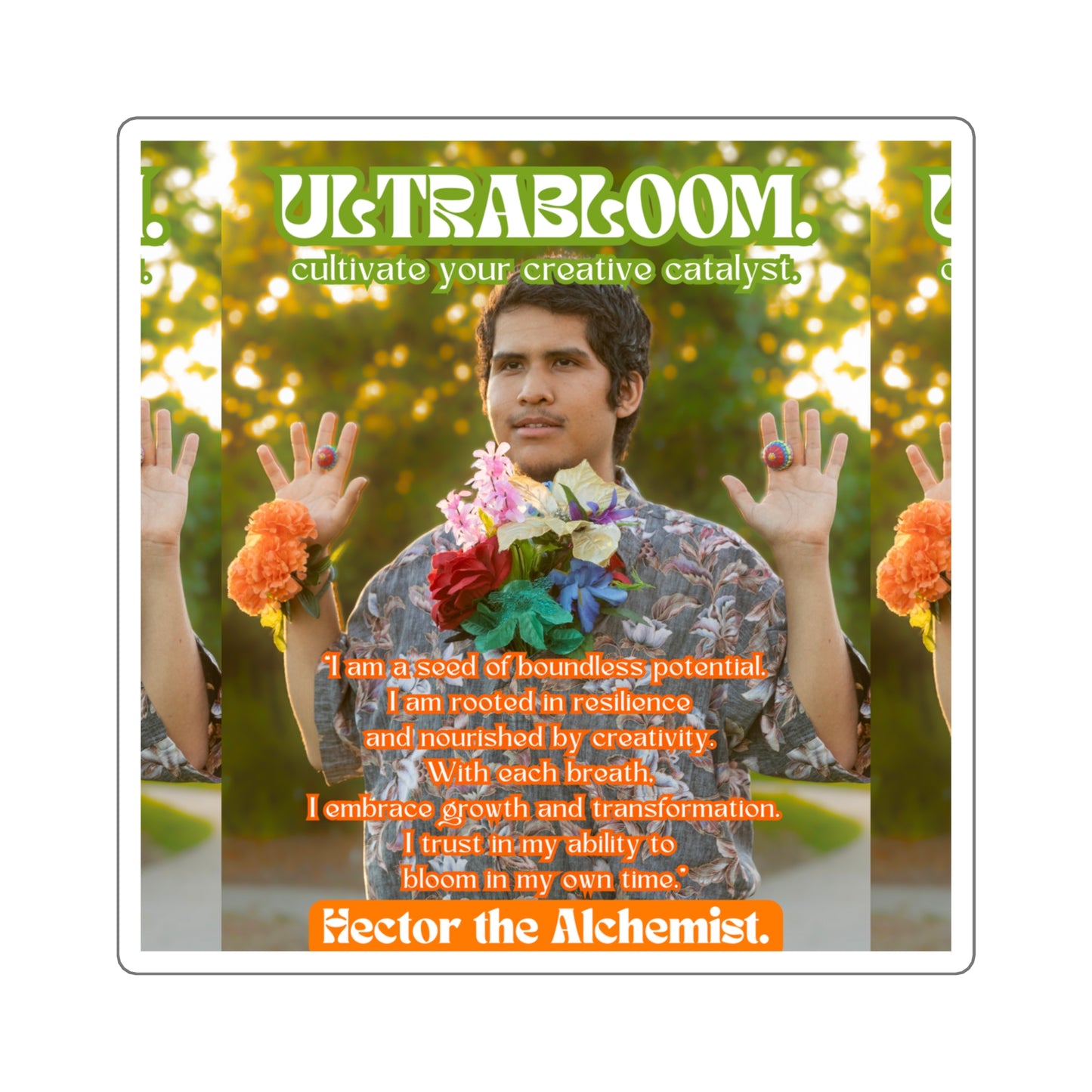 Square Sticker: ULTRABLOOM